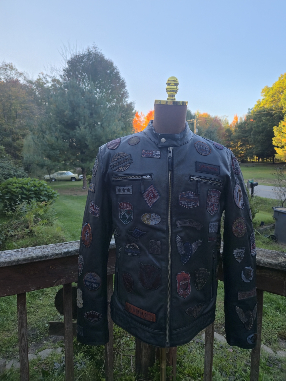Joe Browns Black Patch-Embellished Bomber Jacket 42/44 , Amazing !